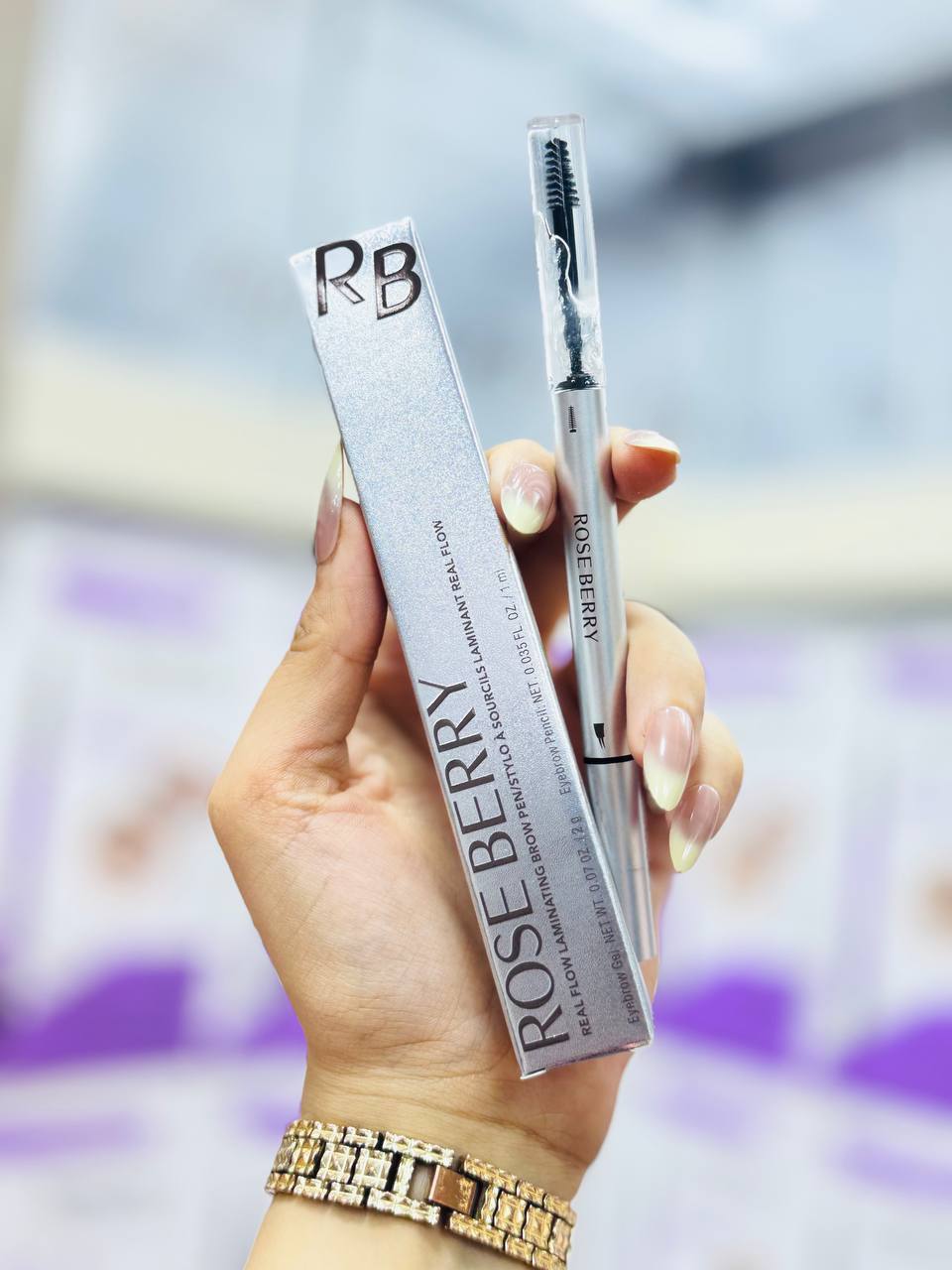 قلم حواجب روزبيري الدبل بديل الميكروبليدنج